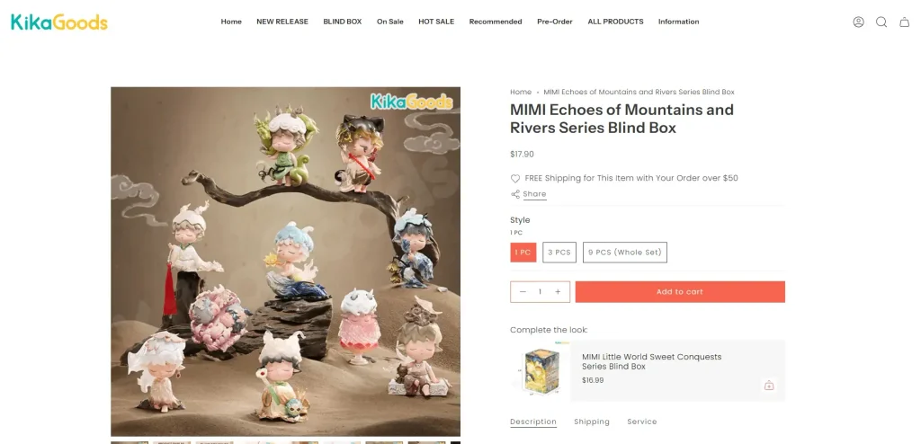 Shopify收藏玩具品牌官网设计与页面优化案例-产品展示设计-为收藏品而设计，而不是普通商品