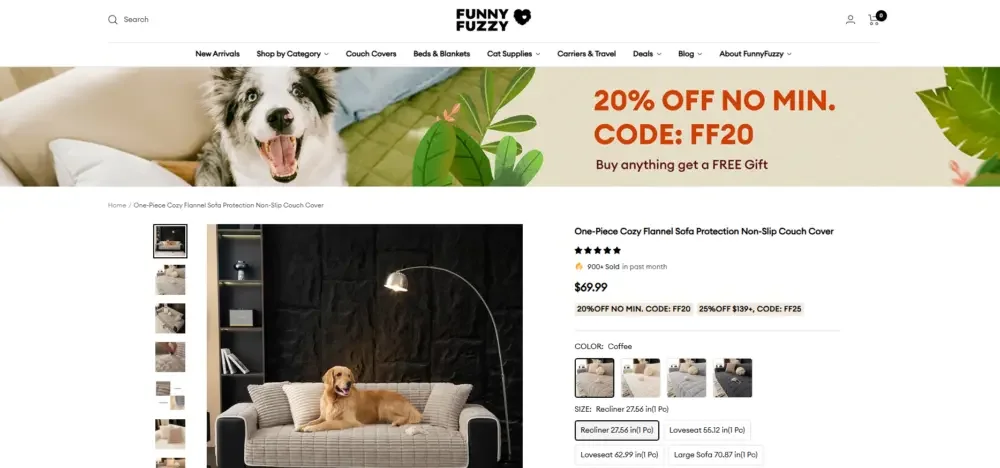 Shopify宠物用品品牌独立站网站设计案例-产品详情页（PDP）