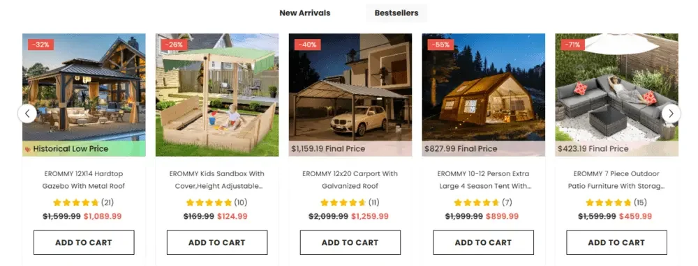 Shopify庭院凉亭品牌网站设计与视觉优化-强化品牌故事体验