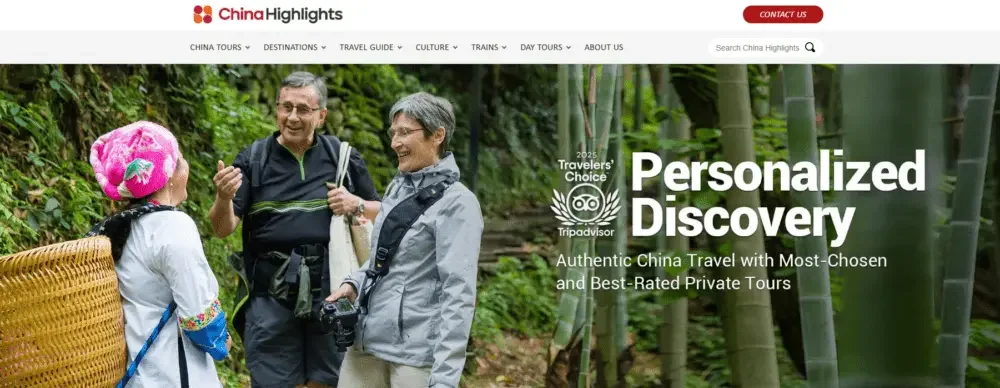 Shopify旅游网站设计：高转化旅行品牌首页案例-首屏区域：快速激发旅行灵感