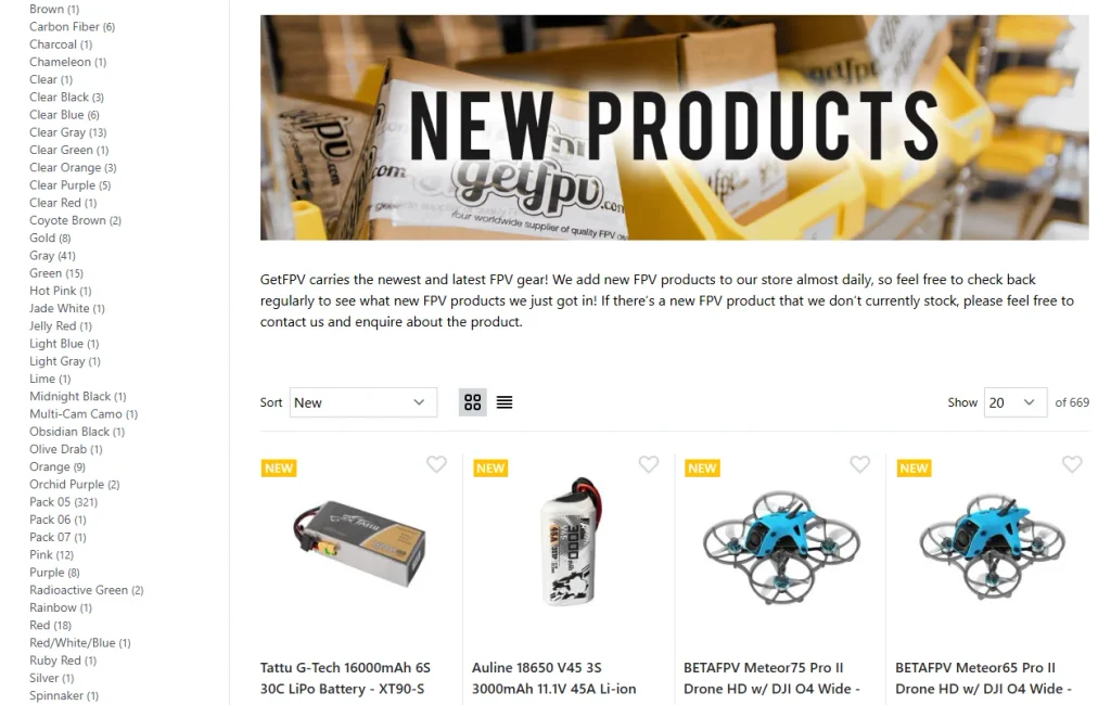 Shopify无人机品牌独立站首页设计案例-导航与用户浏览路径优化