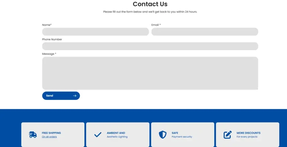 Shopify LED照明独立站网站设计与转化优化案例-内容与灵感板块