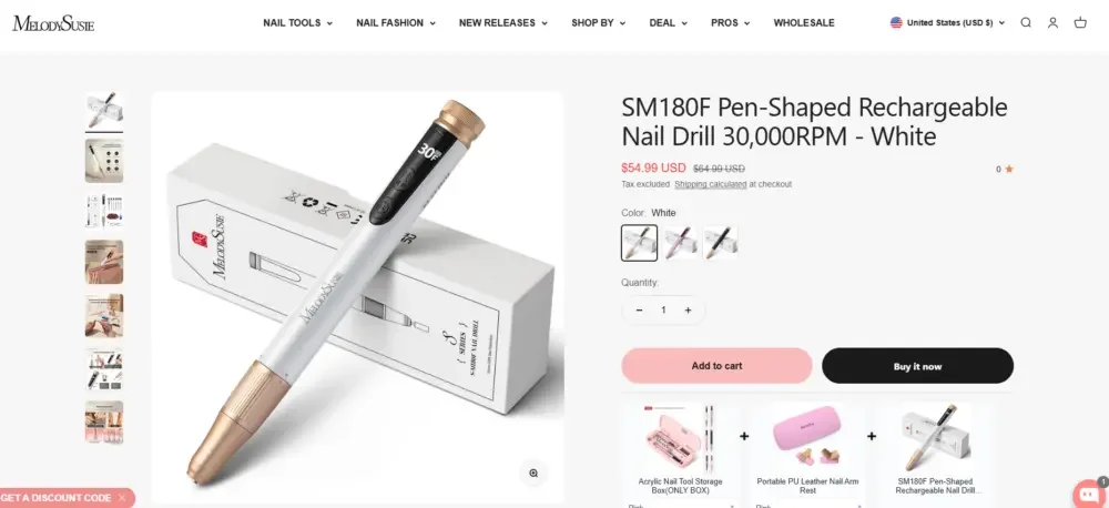 Shopify美容护理品牌独立站视觉设计案例-首页设计策略-产品展示与转化设计