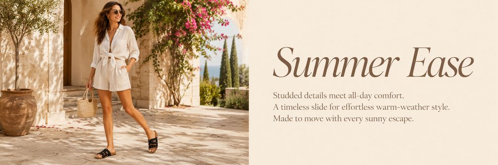 SHEIN女鞋店铺海报设计解析-Summer Ease——通过动态构图表现轻盈与舒适