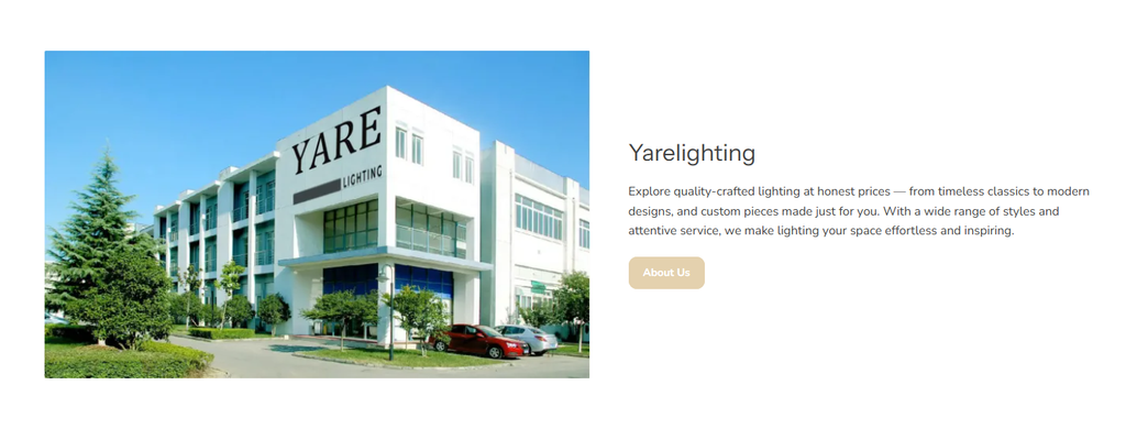 Yarelighting灯饰独立站视觉设计与品牌体验分析-品牌故事设计：让消费者理解产品背后的价值