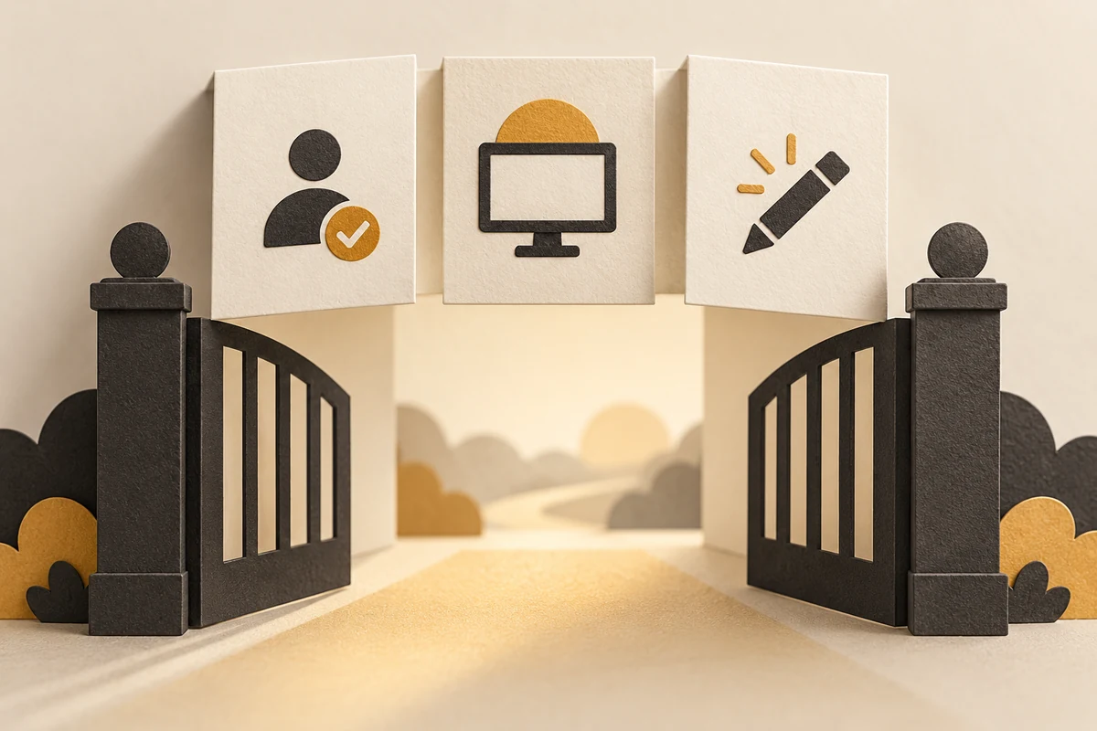 Shopify Canvas 早期体验的店铺资格、桌面使用与编辑权限检查示意