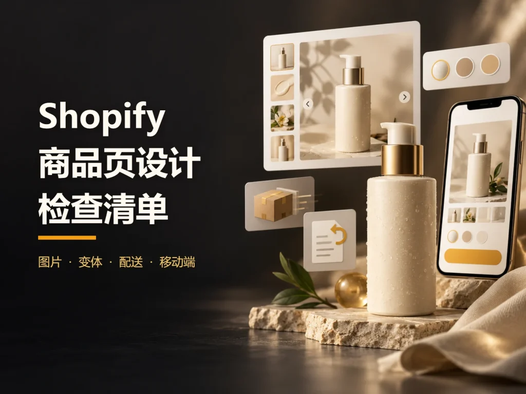 Shopify 商品页怎么设计？图片、变体、运费与退货信息检查清单