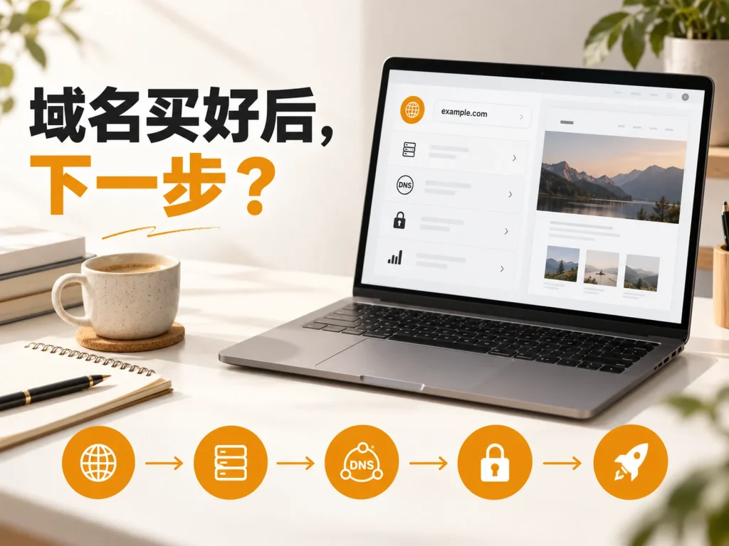 域名购买后网站搭建怎么做？从解析到上线的五步清单