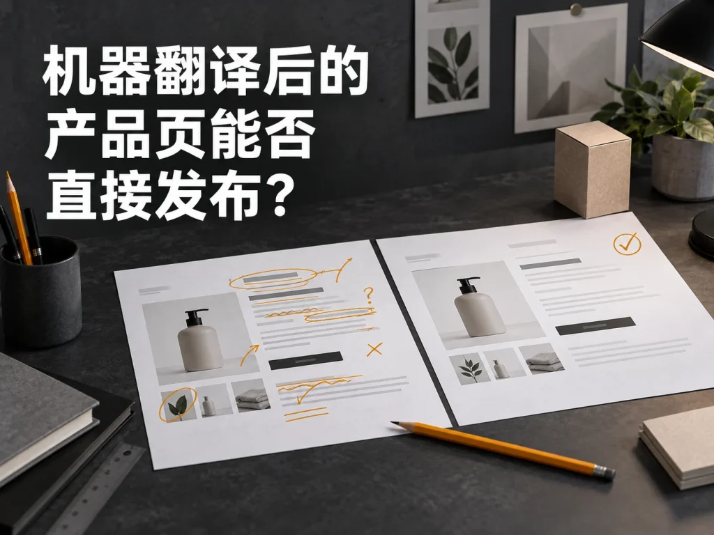 机器翻译后的产品页能否直接发布？先核对这份清单