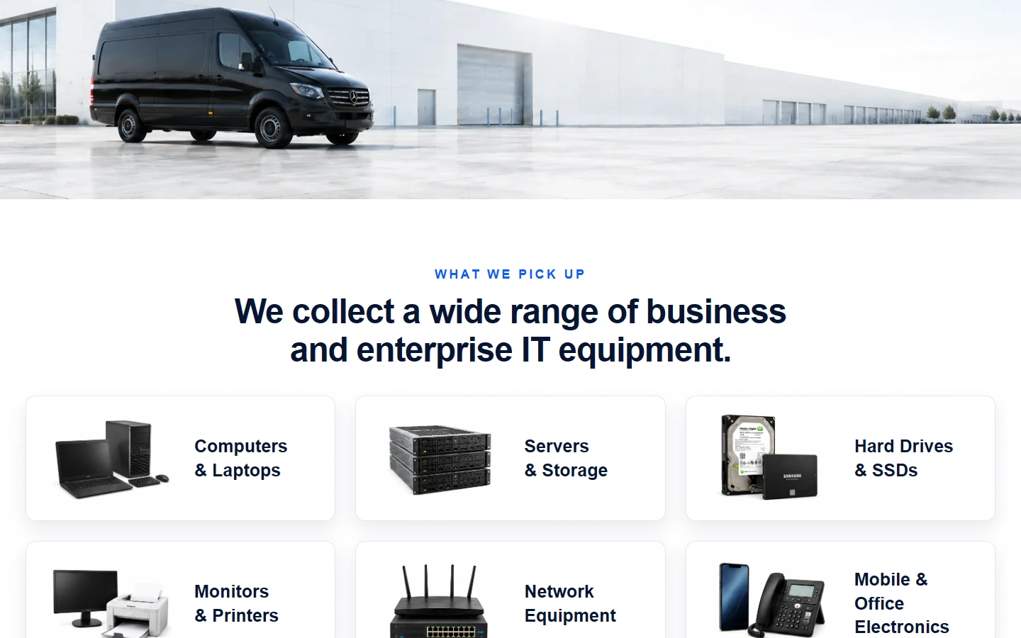 IDG Global Technologies 取件申请：先说明设备范围，再进入申请
