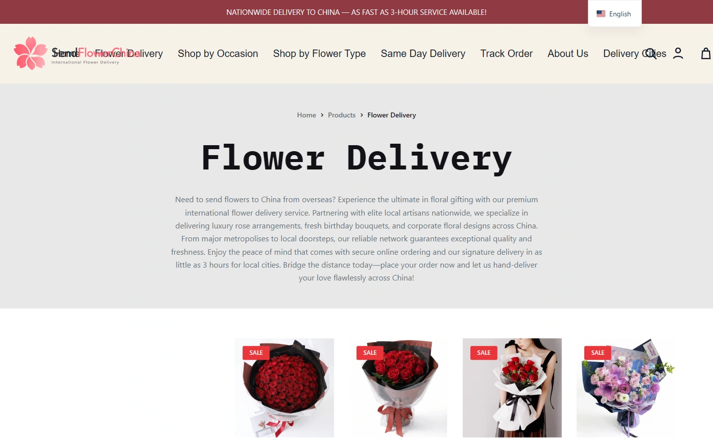 SendFlowerChina 产品分类：给目录建立清楚的比较秩序