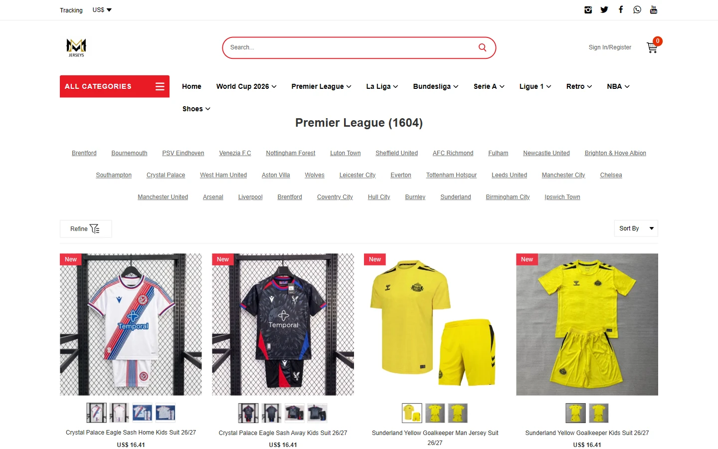 MMJerseys：联赛目录：用球队入口缩小选择范围