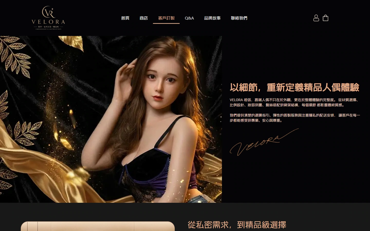 VELORA 服务介绍：把服务主题拆成清楚的信息组