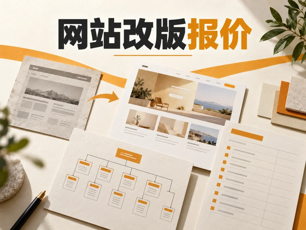 网站改版一般怎么报价？先弄清工作范围、迁移风险与验收清单